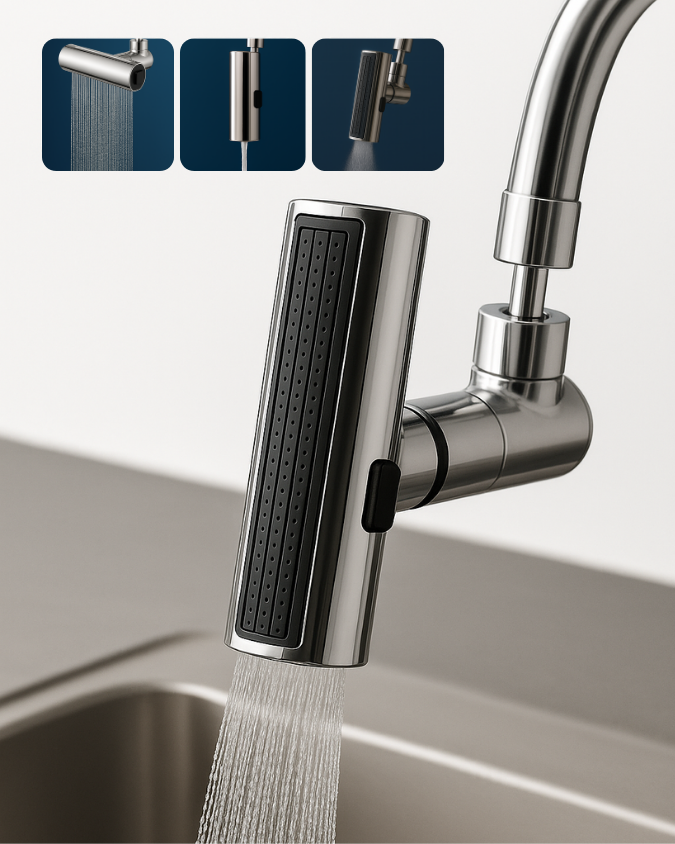 Extensor de Grifo 360° | Ahorra agua y evita salpicaduras💧