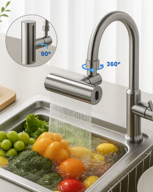 Extensor de Grifo 360° | Ahorra agua y evita salpicaduras💧